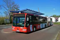 HLB Bus Mercedes Benz Citaro 1 Facelift G als SEV für die RB58 in Maintal Ost am 11.04.20