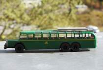 BREKINA MB-BUS O 10000  SAARPOST 
Seltenes Sammlermodell: 1:87-BREKINA-Modell des von 1938-41 mit 250 Stück gebauten
Saarland-Busses...am 12.4.2020....