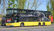 MAN Lion's City DD (Neoman DL09) der Berliner Verkehrsbetriebe vom Betriebshof Indira-Gandhi-Straße (BVG Nr. 3529) als Linie 154 am 16.04.20 Berlin Marzahn.