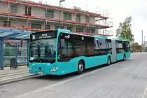 Nagelneuer ICB Mercedes Benz Citaro 2 G Wagen 447 am 18.04.20 in Bad Vilbel Bhf 