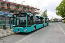 Nagelneuer ICB Mercedes Benz Citaro 2 G Wagen 447 am 18.04.20 in Bad Vilbel Bhf 