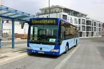 Reisebüro Müller Mercedes Benz Citaro 1 Facelif (ex SWEG Wiesloch) am 18.04.20 in Bad Vlbel Bhf 