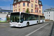 Starkenburger Mercedes Benz Citaro 1 G als SEV für die S6 am 18.04.20 in Bad Vilbel Bhf 