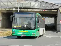 Graz. Die Buslinie 62, welche normalerweise von den Graz Linien betrieben wird, wird ab 14.04.2020 von Subunternehmen gefahren. Am 20.04.2020 war auf dieser Linie ein MAN Lion's City von Grünerbus unterwegs, hier kurz vor der Endstation Puntigam. 