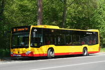 Mercedes Citaro C2  Verkehrsbetriebe Karlsruhe  mit der neuen VBK-Lackierung, April 2020 