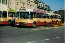 Aus dem Archiv: SAT Thun Nr. 17/BE 419'017 Volvo/Lauber am 1. August 1996 Thun, Bahnhof