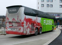 Volvo B11R 6x2 Plaxton ELITE i, 'P534' von Polskibus.com /Flixbus. Berlin -ZOB im Januar 2020.