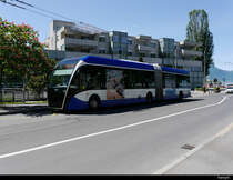 VMCV - VanHool Trolleybus Nr.810 unterwegs in Villeneuve am 2020.05.04