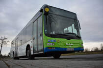 PM-RB 583 wurde am 08.12.2018 vor dem Betriebshof in Stahnsdorf aufgenommen. Aufgenommen wurde ein MAN Lion's City.