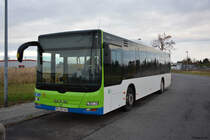 PM-RB 583 wurde am 08.12.2018 vor dem Betriebshof in Stahnsdorf aufgenommen. Aufgenommen wurde ein MAN Lion's City.