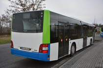 PM-RB 588 wurde am 08.12.2018 vor dem Betriebshof in Stahnsdorf aufgenommen. Aufgenommen wurde ein MAN Lion's City.