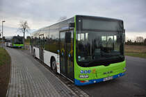 PM-RB 588 wurde am 08.12.2018 vor dem Betriebshof in Stahnsdorf aufgenommen. Aufgenommen wurde ein MAN Lion's City.