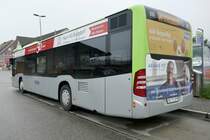Heckansicht des MB C2 Euro 5 107 der Busland AG am 13.5.20 beim Bahnhof Affoltern-Weier.