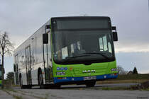 PM-RB 588 wurde am 08.12.2018 vor dem Betriebshof in Stahnsdorf aufgenommen. Aufgenommen wurde ein MAN Lion's City.