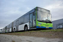 Am 08.12.2018 stand dieser MAN Lion's City G (PM-RB 570) in der Kieler Straße in Stahnsdorf. 