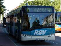 Solaris Urbino 12 der Reutlinger Stadtverkehrsgesellschaft in Reutlingen am 20.06.2018
