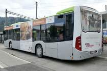 Heckansicht des MB C2 115 der Busland AG am 13.5.20 beim Bahnhof Langnau.