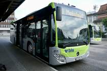MB C2 K hybrid 211 der Busland AG am 13.5.20 beim Bhf Burgdorf.
