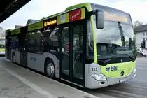 MB C2 113 der Busland AG am 13.5.20 bei der Abfahrt in Burgdorf.
