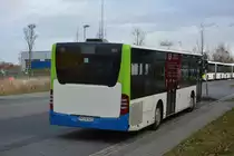 Am 08.12.2018 stand dieser Mercedes Benz Citaro Facelift (PM-RB 529) in der Kieler Straße in Stahnsdorf.