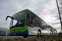 PM-RB 379 ist ein neuer Mercedes Benz CapaCity. Aufgenommen am 08.12.2018 in Stahnsdorf.