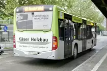 Heck des MB C2 113 der Busland AG am 13.5.20 beim Bahnhof Burgdorf.