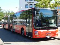 MAN Lion's City von ZugBus Regionalverkehr Alb-Bodensee in Reutlingen am 20.06.2018