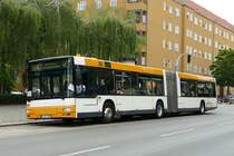 Im DB Ersatzverkehr /SEV der S -Bahn Berlin, S41&S42, dieser MAN A23 NG313, B-OS 1336 von 'ASOS Bus Berlin', im Juni 2019.