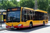 Mercedes Citaro C2 LE  VBK  in den neuen Farben, Karlsruhe Mai 2020