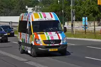 YE 8451, Mercedes Benz Sprinter vom VDL, als Rufbus unterwegs in der Stadt Luxemburg. Mai 2020