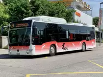 MB C2 NGT Hybrid Nr. 34 der BGU am 26.5.20 beim Bhf Grenchen Süd.