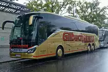 Setra S 516 HD von Gilbach Reisen. Berlin /Hardenbergplatz im September 2019.