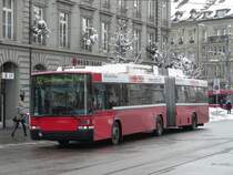 Bern Mobil - NAW Trolleybus Nr.3 unterwegs auf der Linie 12 in Bern am 12.12.2008
