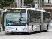 Mercedes Citaro II der Verkehrsbetriebe Karlsruhe in Karlsuhe am 22.06.2018