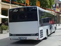 Solaris Urbino 10,9 der Verkehrsbetriebe Karlsruhe in Karlsuhe am 22.06.2018