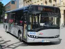 Solaris Urbino 10,9 der Verkehrsbetriebe Karlsruhe in Karlsuhe am 22.06.2018
