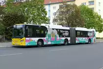 Scania Citywide '4581' der BVG Berlin, auf der Linie M27 in Berlin -Charlottenburg im April 2020.