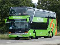 Setra 431 DT von Flixbus/Urban aus Deutschland in Karlsruhe am 22.06.2018