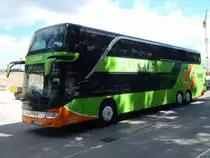 Setra 431 DT von Flixbus/Knežević aus Kroatien in Karlsruhe am 22.06.2018