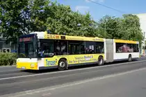 Stadtbus Mainz: MAN NG der MVG Mainz / Mainzer Verkehrsgesellschaft (Wagen 729), aufgenommen im Mai 2020 in der Nähe der Haltestelle  Bismarckplatz  in Mainz.