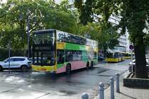 MAN Lion's City DD '3357' der BVG als M19/?, Berlin /Hardenbergplatz im September 2019.