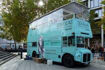 AEC Routemaster als Promotion. Roadshow.- und Eventbus. Berlin /Breitscheidplatz im Oktober 2019.