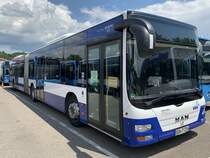 SüW-P 2154 (Baujahr 2011) von Palatinabus steht am 20.6.2020 auf deren Abstellplatz in Waibstadt.