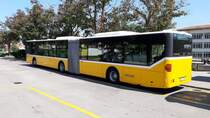Mercedes-Benz Citaro beim Bahnhof Grenchen Süd, im Einsatz als Bahnersatz (Schienenersatzverkehr) zwischen Grenchen Süd und Solothurn Hauptbahnhof. Das Fahrzeug stammt von Interbus. Aufgenommen am 24. Juni 2020