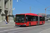 Mercedes Citaro 844, auf der Linie 10, fährt zur Haltestelle Zytglogge. Die Aufnahme stammt vom 24.06.2020.