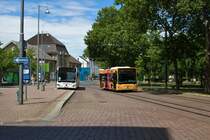 HEAG Mobilo Mercedes Benz Citaro 2 Wagen 315 am 04.07.20 in Darmstadt Hbf 