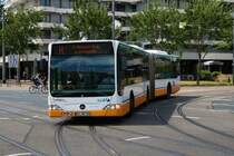 HEAG Mobilo Mercedes Benz Citaro 1 Facelift Wagen 386 am 04.07.20 in Darmstadt Hbf 