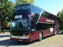 Setra 431 DT von Helvecie aus der Schweiz am Europapark Rust am 23.06.2018