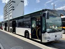MB Citaro Facelift G von Interrours Kerzers als Bahnersatz nach Kerzers, am 10.7.20 in Brünen Westside.