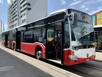 MB C2 G ex Gschwindl Wien am 10.7.20 als Bahnersatz nach Kerzers in Brünnen Westside.